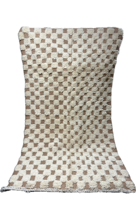 Tapis berbère Béni Ouarain damier renversé