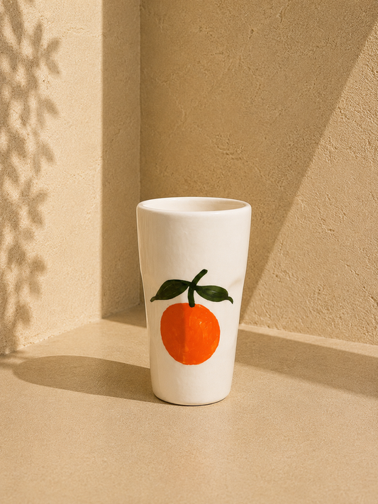 Verre en céramique - orange