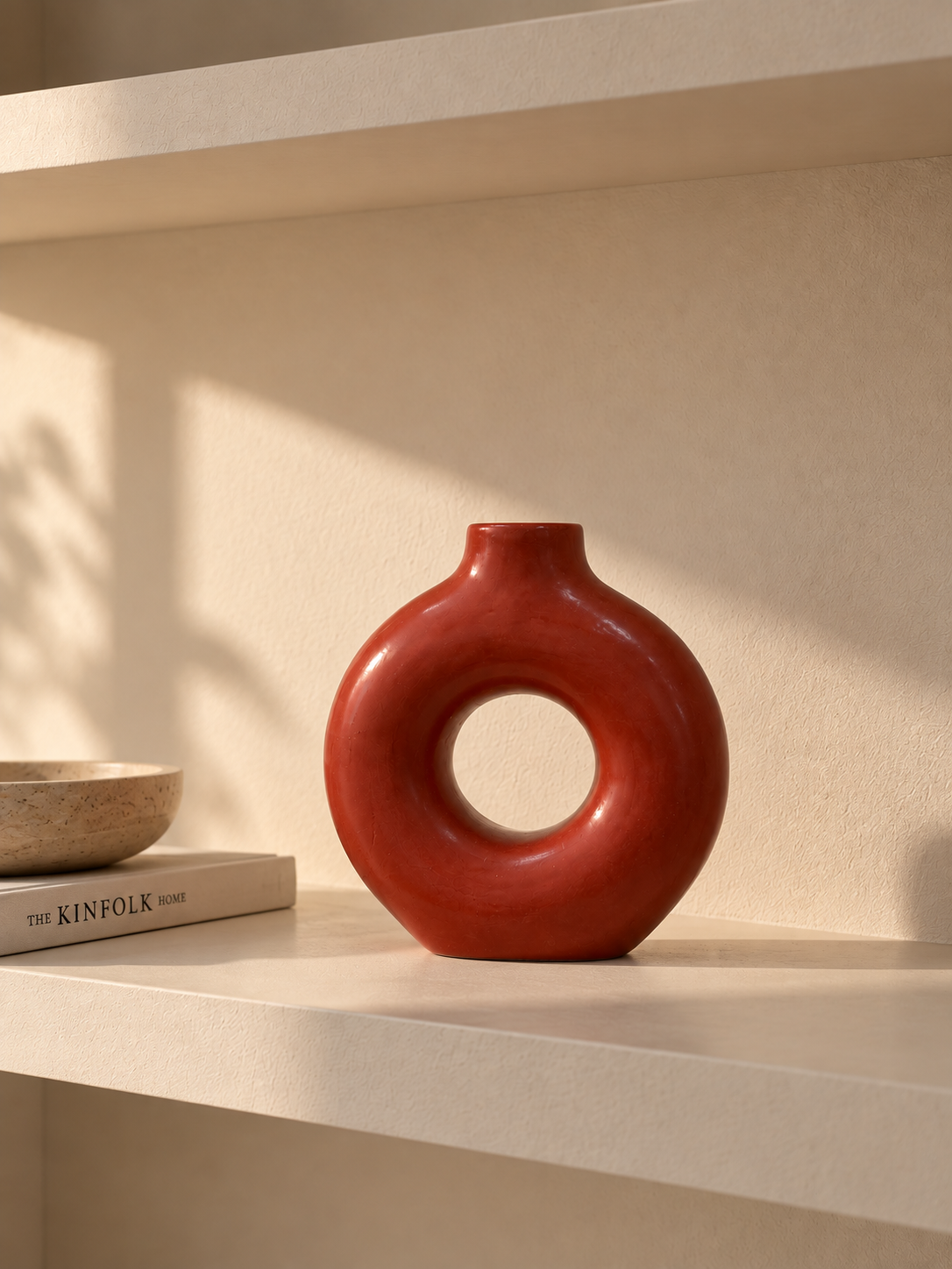 Vase décoratif en tadelakt