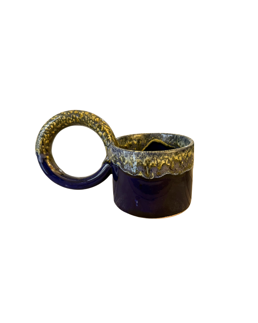 Tasse artisanale en céramique émaillée