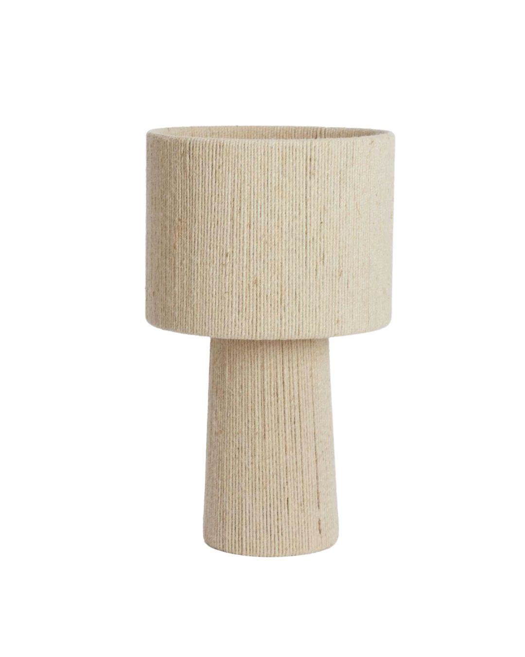 Lampe à poser en jute