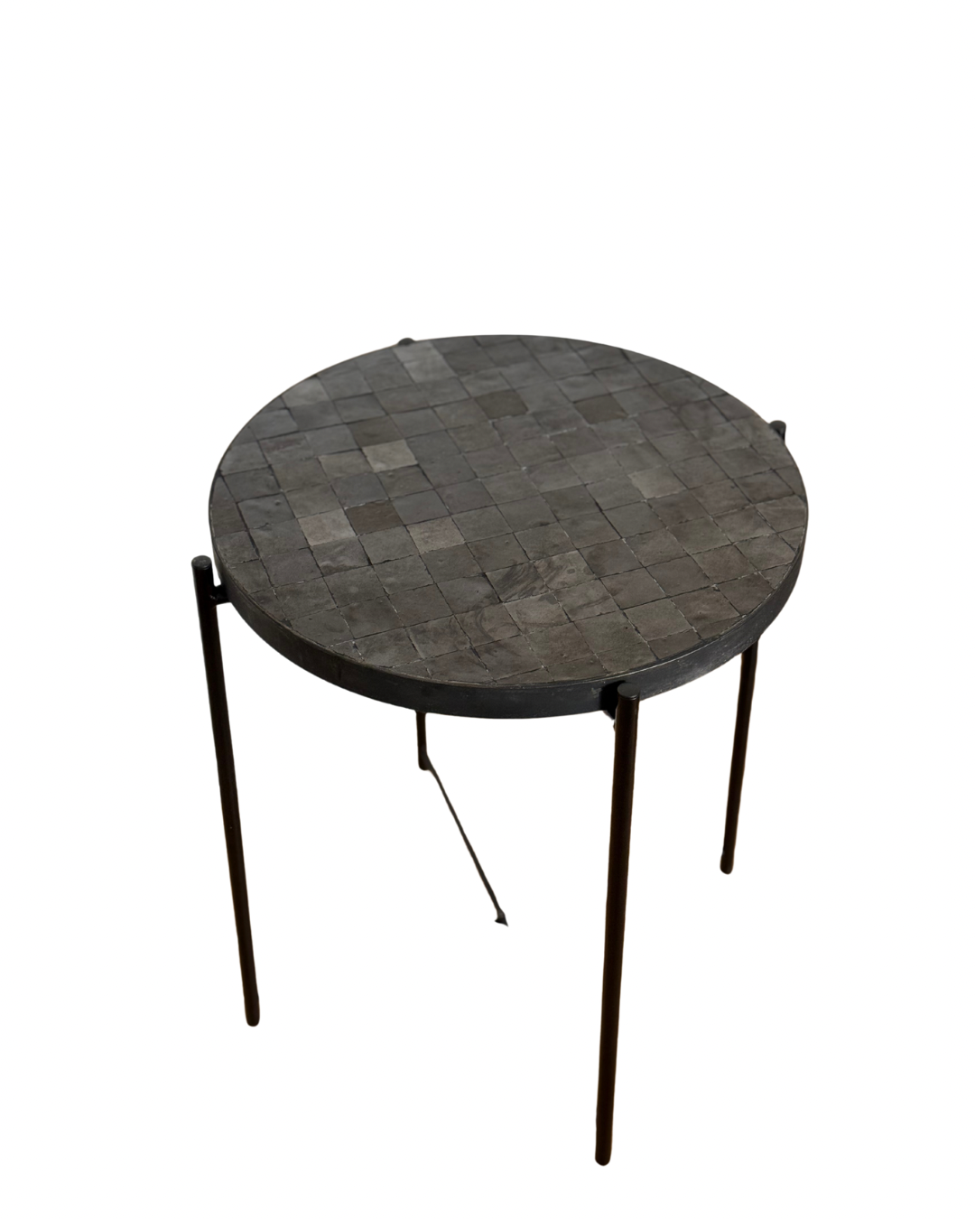 Table d'appoint en Zellige noir