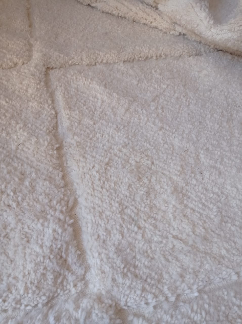 Tapis berbère Béni Ouarain Blanc